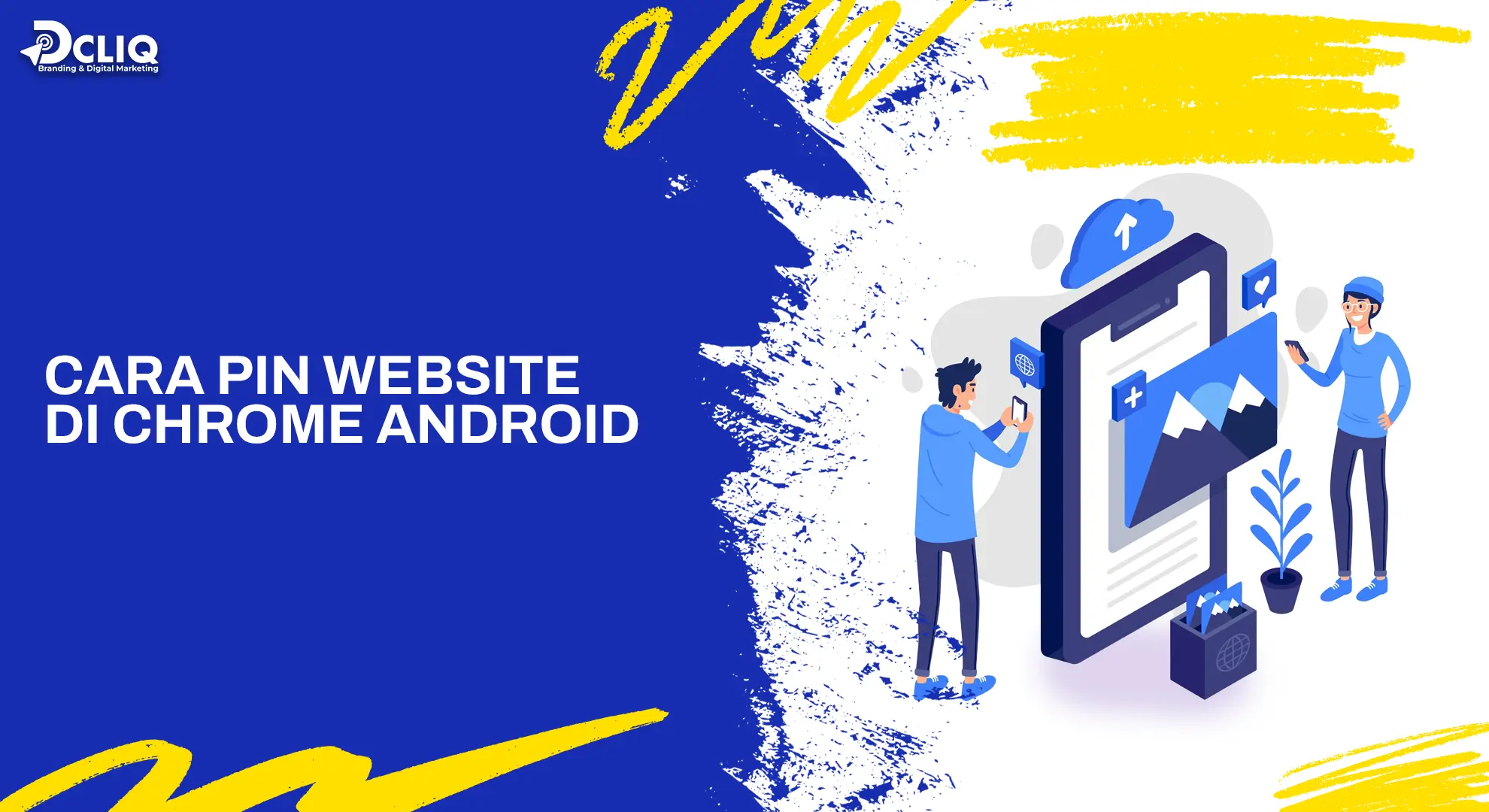 cara pin website di chrome android