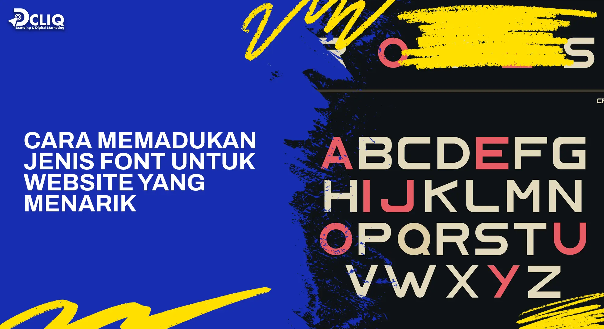 cara memadukan jenis font untuk website yang menarik