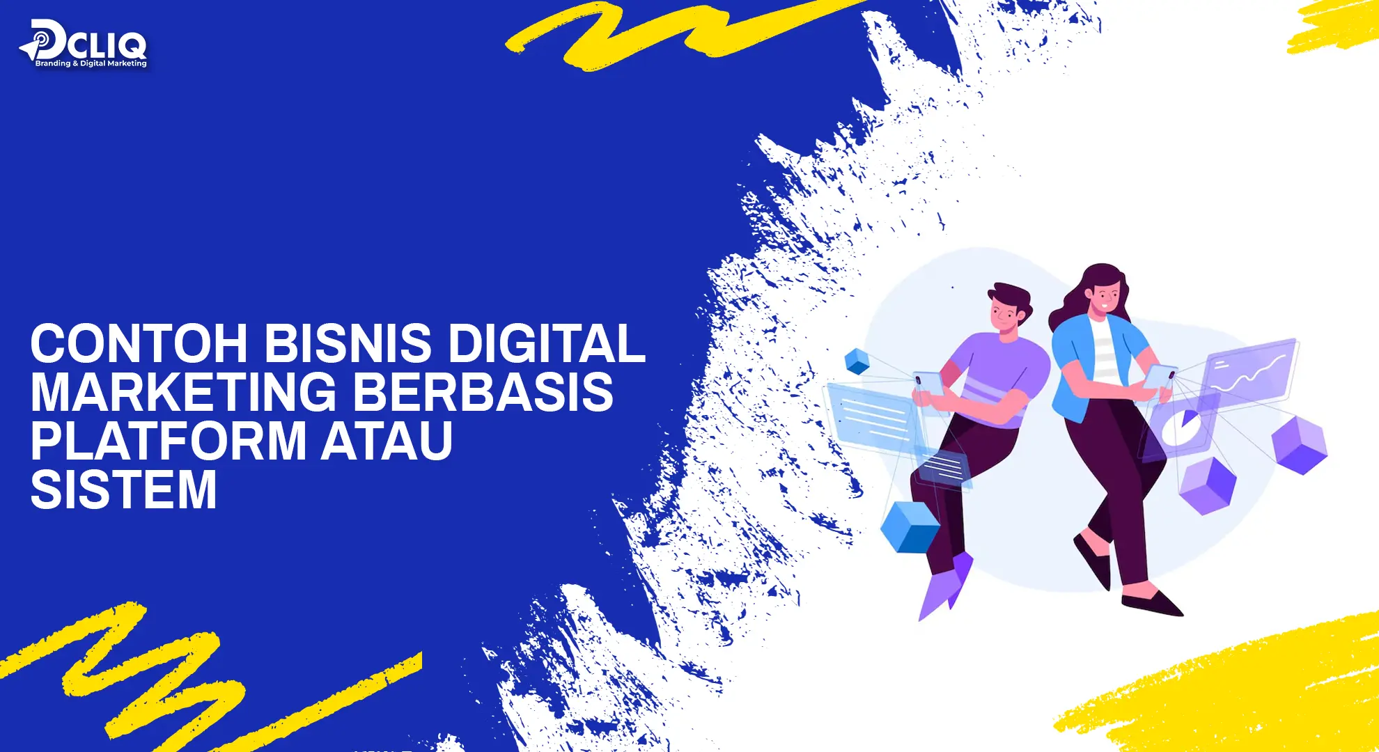contoh bisnis digital marketing berbasis platdorm atau sistem