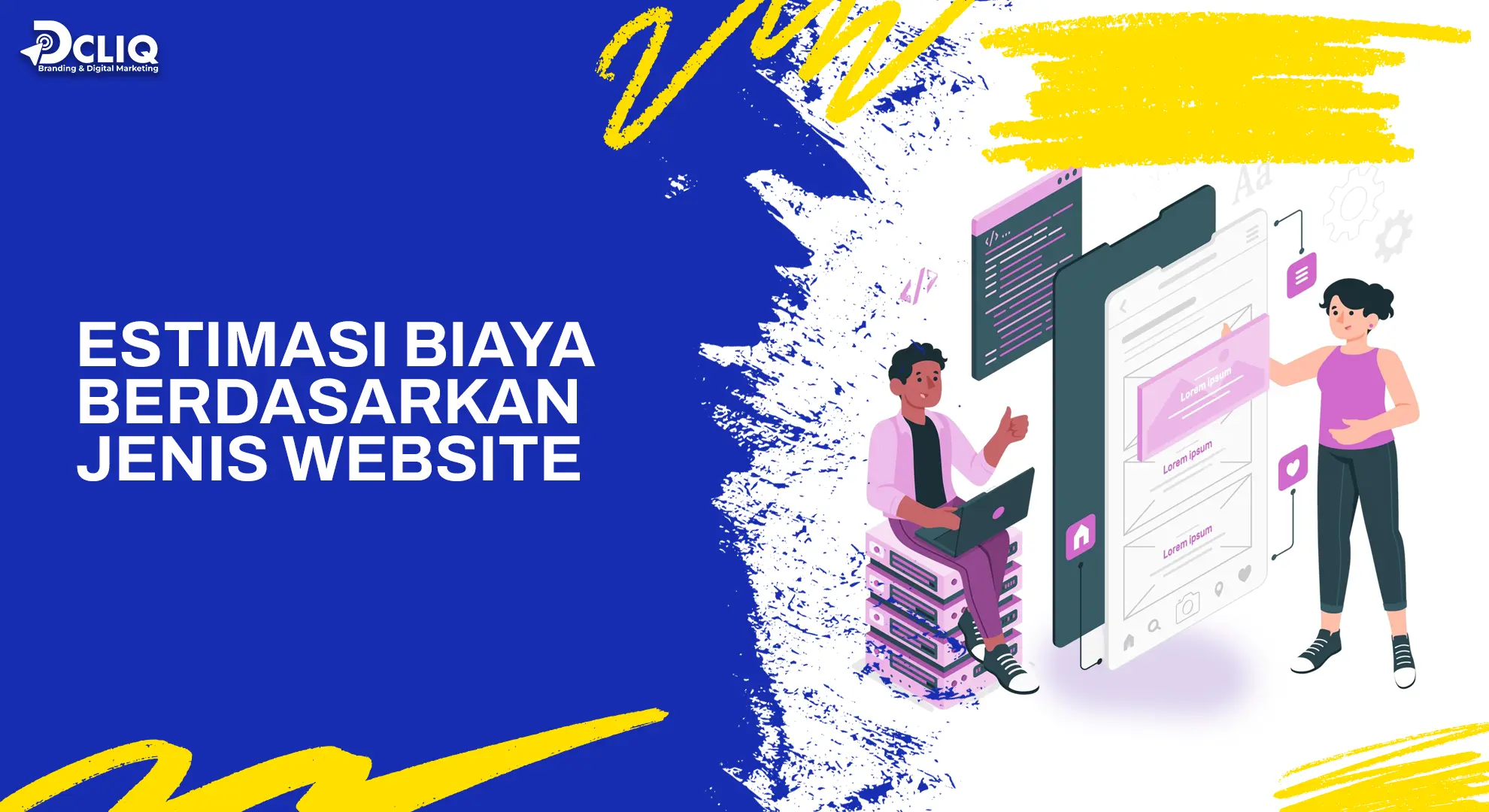 estimasi biaya berdasarkan jenis website