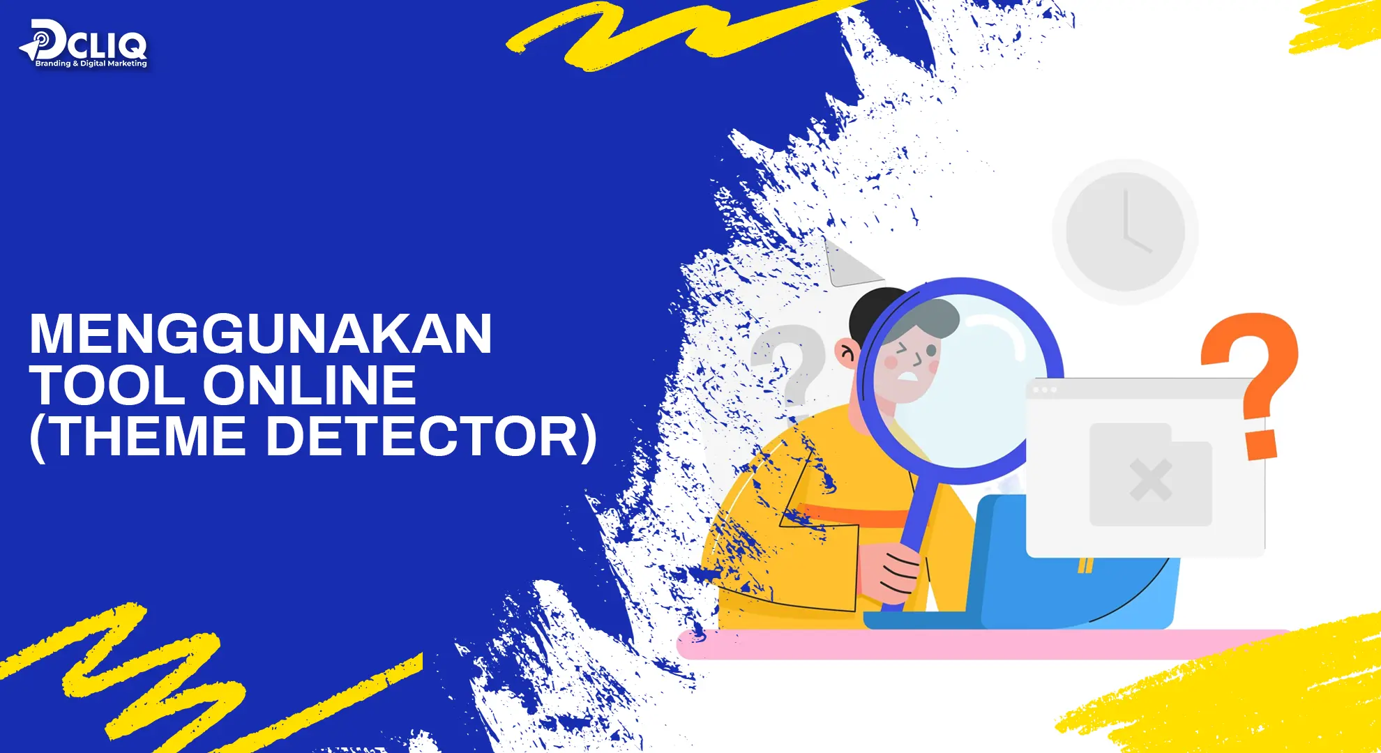 menggunakan tool online (theme detector)