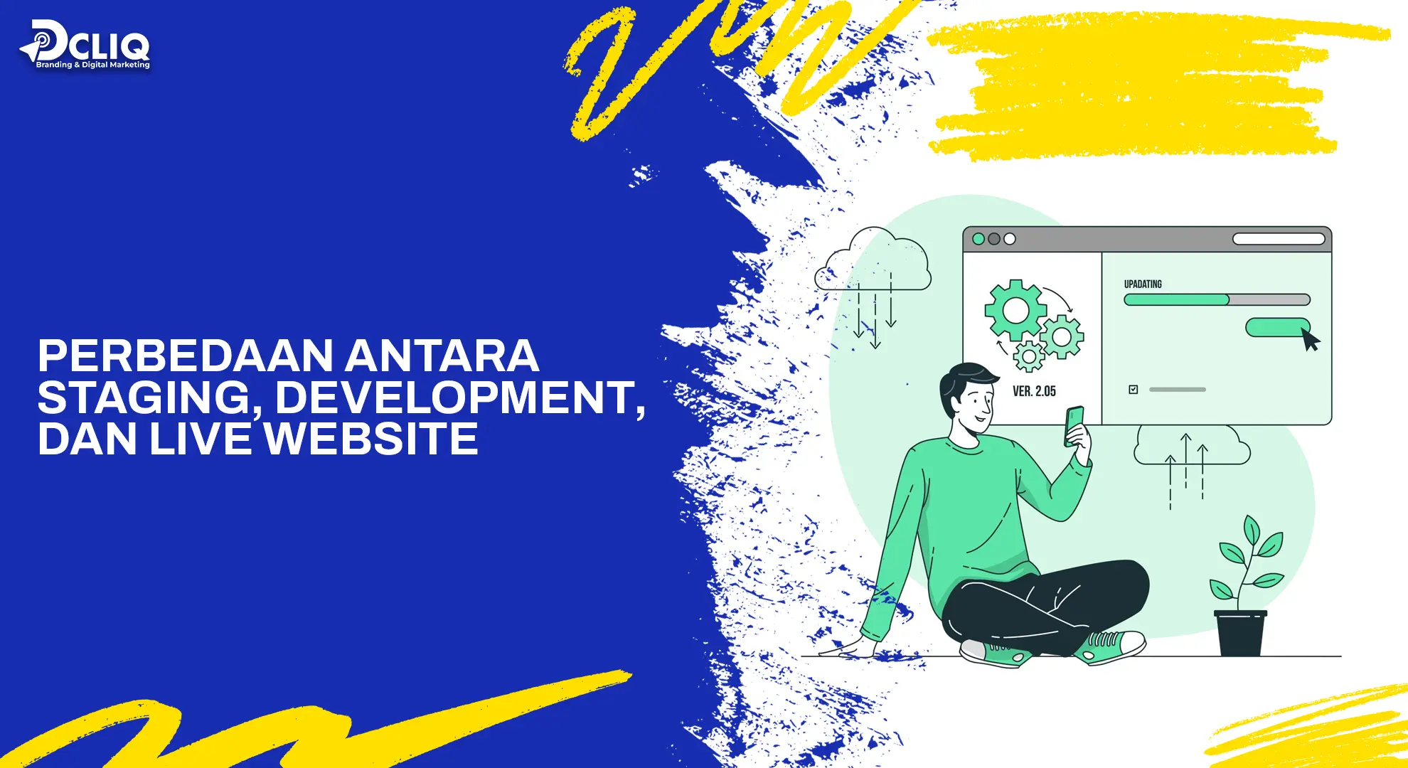 perbedaan antara staging, development, dan live website