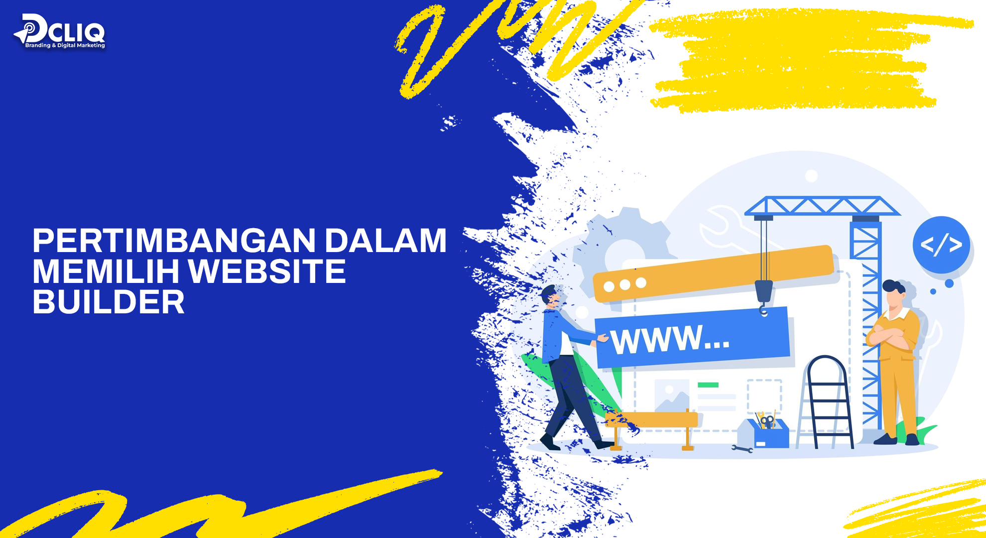 pertimbangan dalam memilih website builder