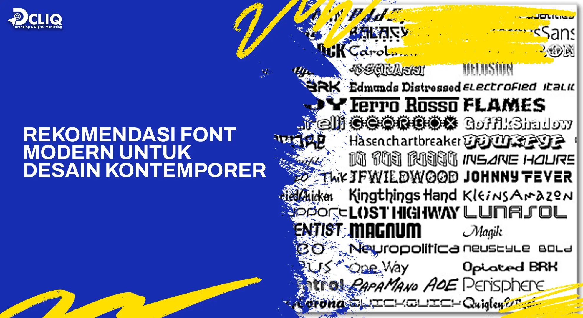 rekomendasi font modern untuk desain kontemporer 