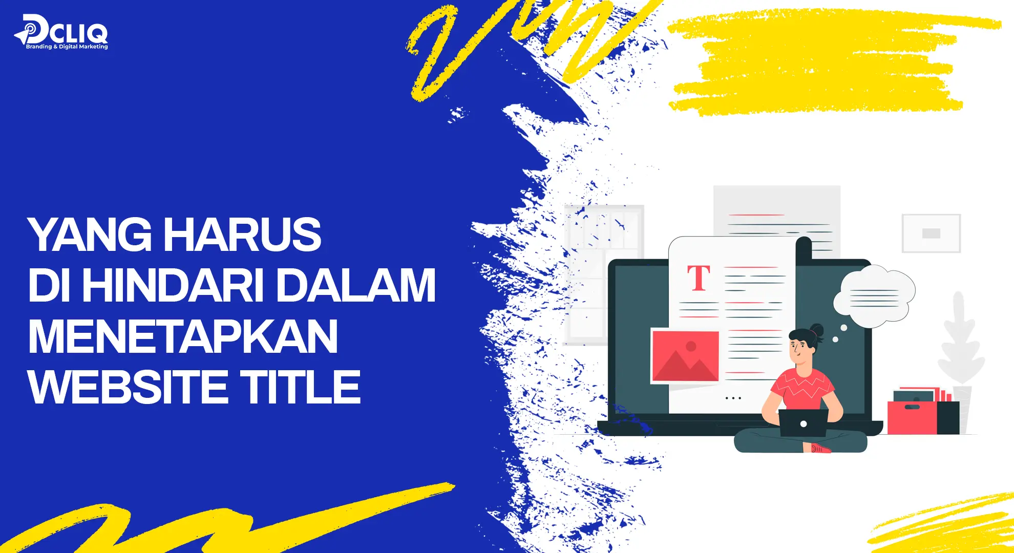 yang harus di hindari dalam menetapkan website title