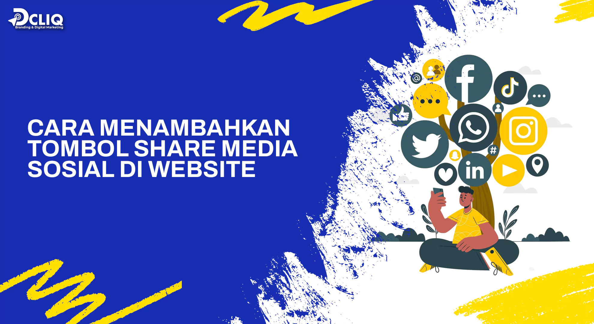 cara menambahkan tombol share media sosial di website