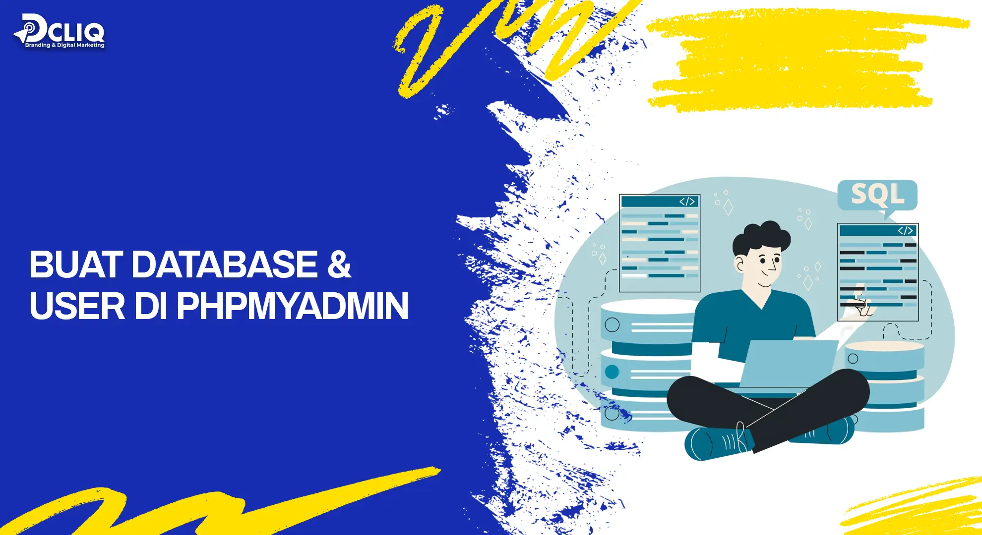 buat database & user di phpmyadmin