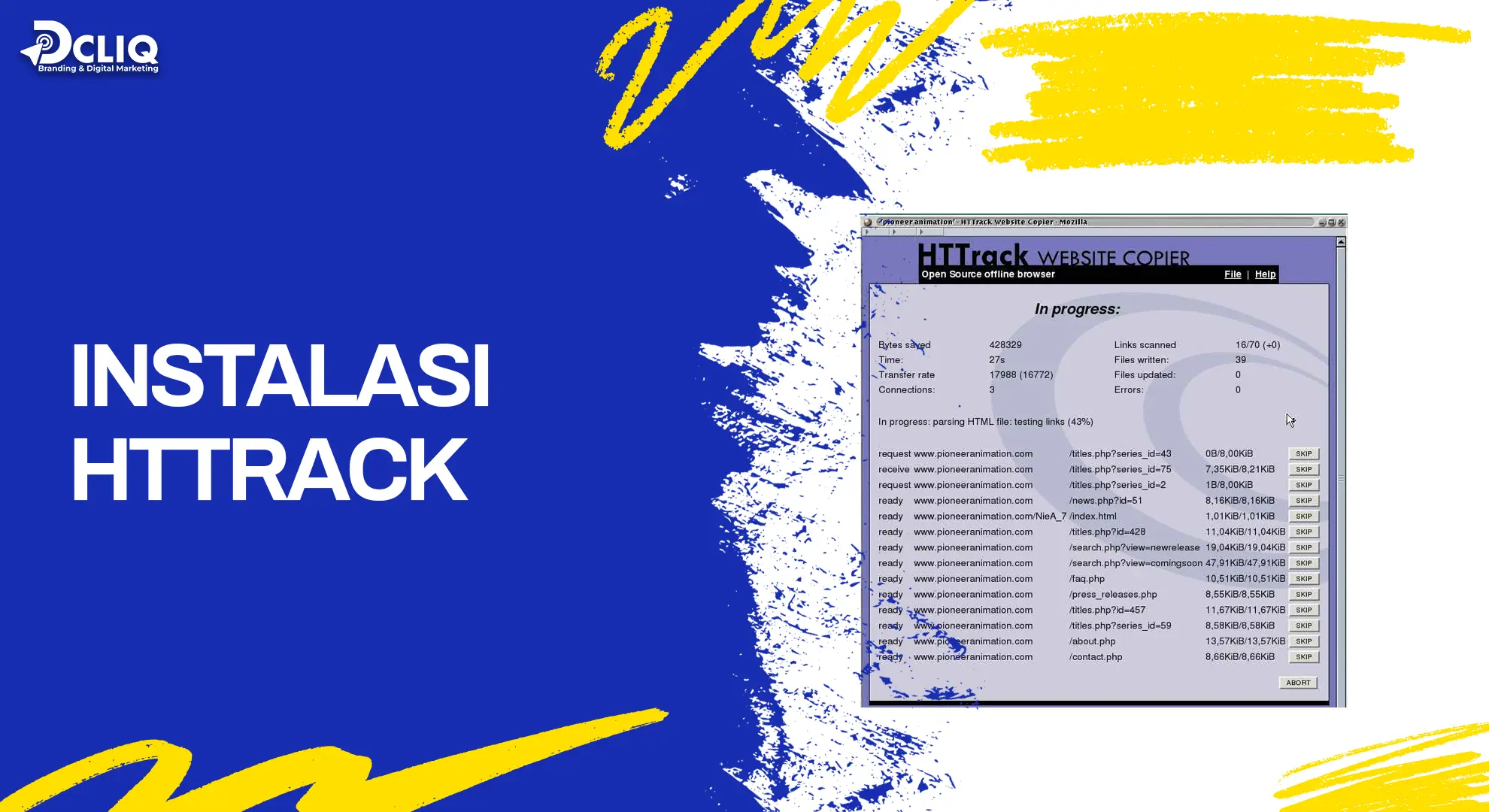 instalasi httrack