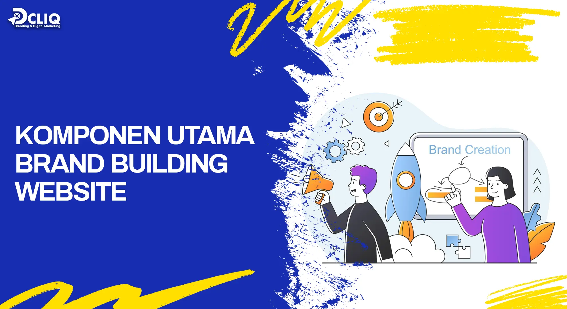 komponen utama brand building website